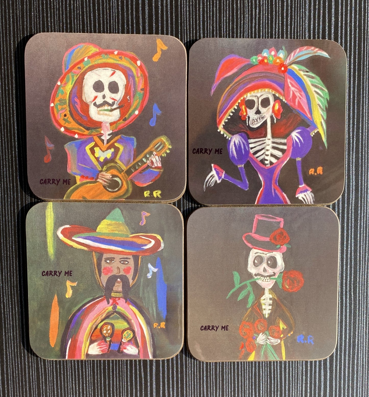 Coasters Skeleton Set Of 4