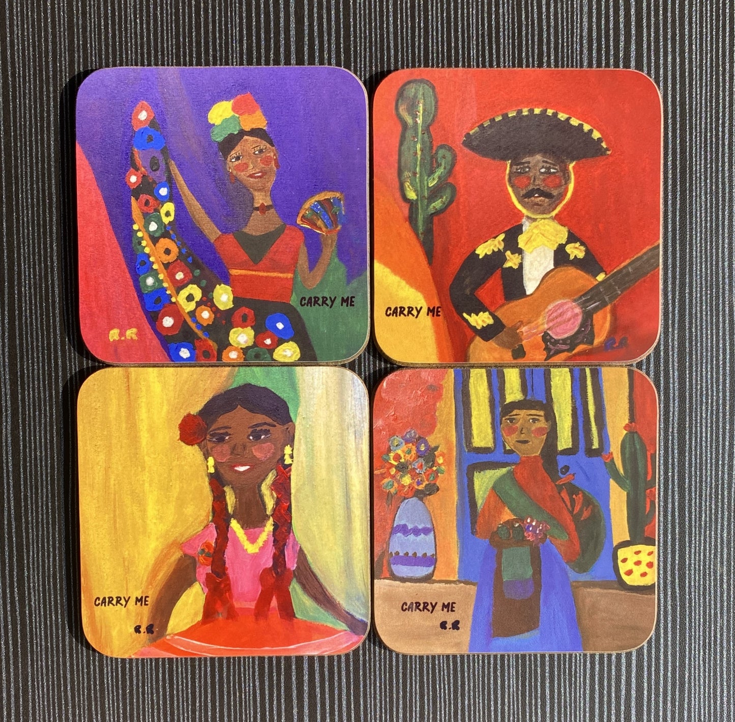 Coasters Mexican Set Of 4