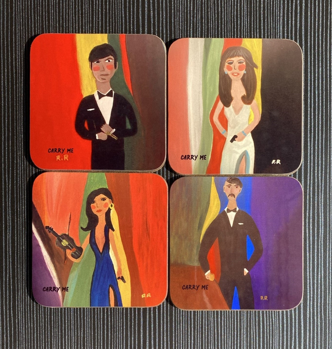 Coasters James Bond Set Of 4