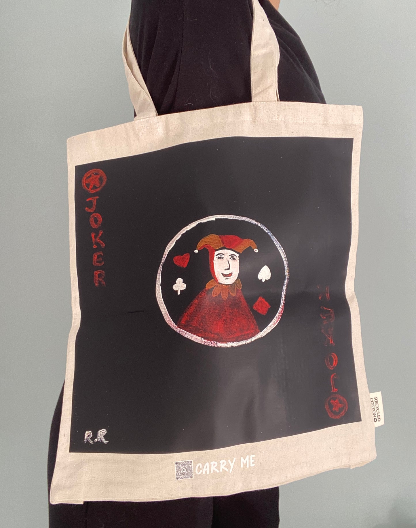 Tote Bag Hearts Joker