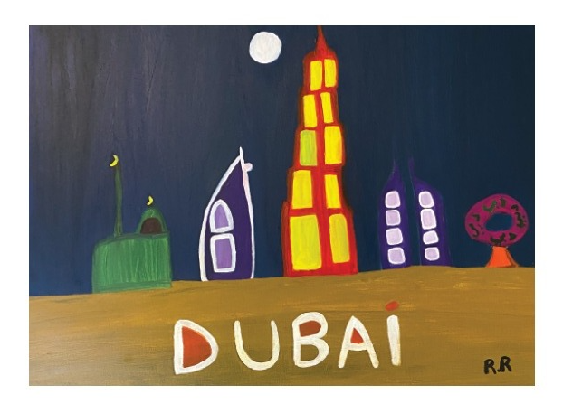 Z Artwork Dubai By Night