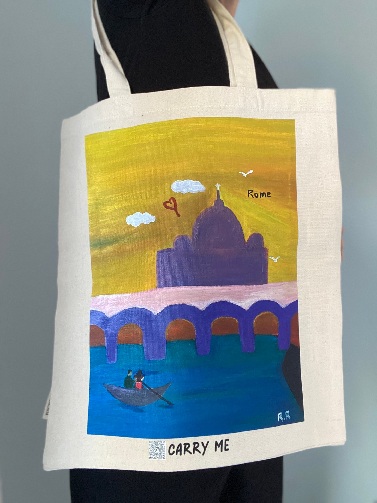 Tote Bag Landmark Rome in the clouds